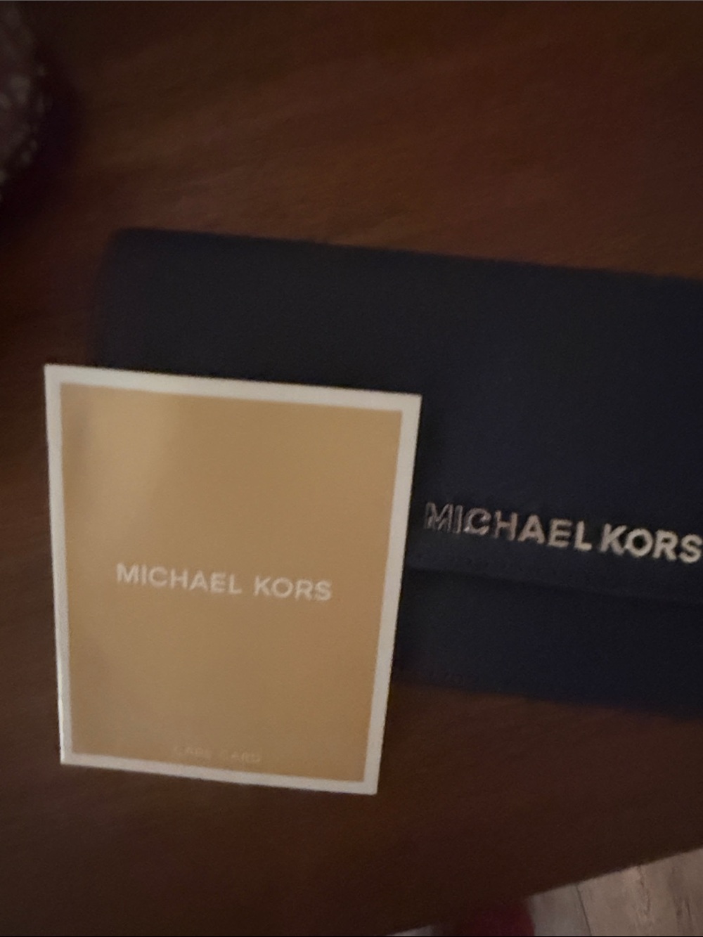 Michael kors navy nwt wallet and luggage tags nwt lots of compartments great!!! - Picture 4 of 5
